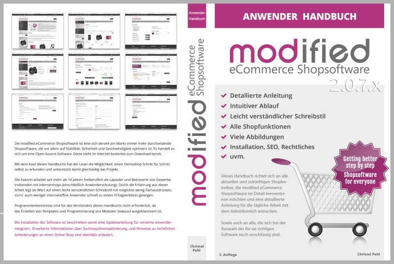 Anwenderhandbuch modified eCommerce 2.0.7.x